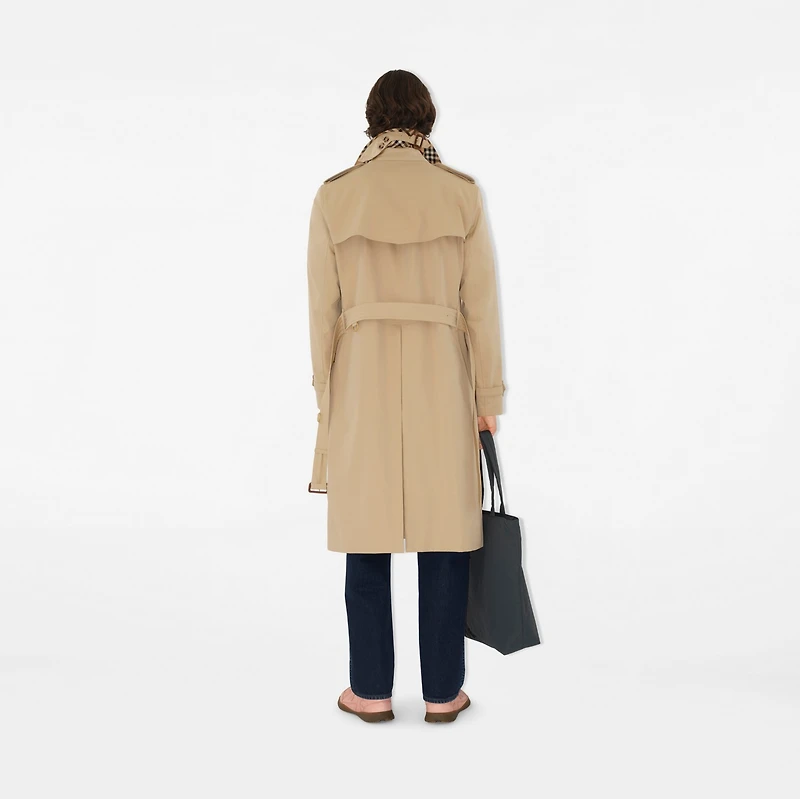 Long Kensington Heritage Trench Coat in Honey - Men, Cotton Gabardine | Burberry® Official