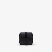 Check Travel Pouch in Navy - Men, Cotton, Technical | Burberry® Official