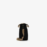Check Trim Quilted Nylon Baby Changing Bag in Black - Children | Burberry® Official
