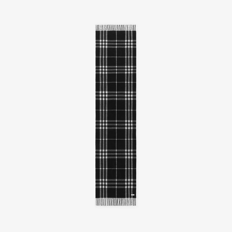 Wide Reversible Stormy Knight Scarf in Black/calico | Burberry® Official
