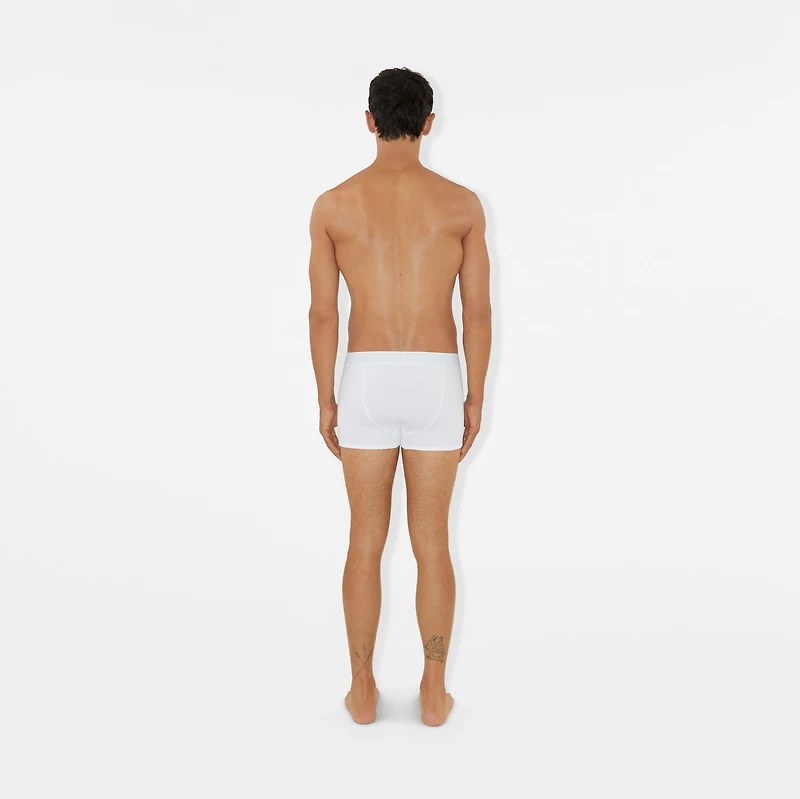 Cotton Boxer Shorts in White - Men | Burberry® Official