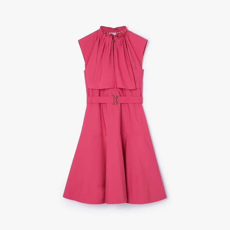 Cotton Poplin Dress in Mauvewood pink - Women | Burberry® Official