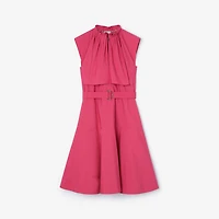 Cotton Poplin Dress in Mauvewood pink - Women | Burberry® Official