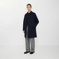 Mid-length Camden Heritage Car Coat in Coal blue - Men, Cotton Gabardine | Burberry® Official