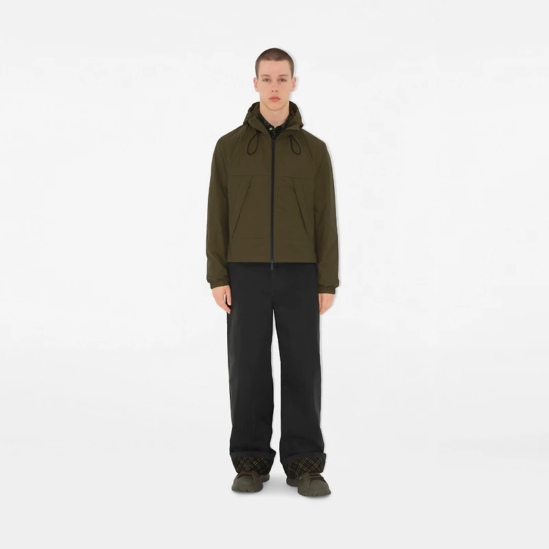 Nylon Cotton Jacket in Furrow - Men | Burberry® Official