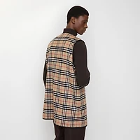 Check Wool Cashmere Warmer in Archive beige - Men | Burberry® Official