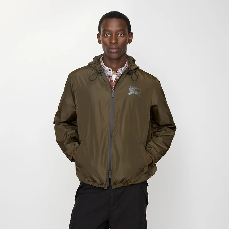 EKD Nylon Hooded Jacket in Marsh green - Men | Burberry® Official