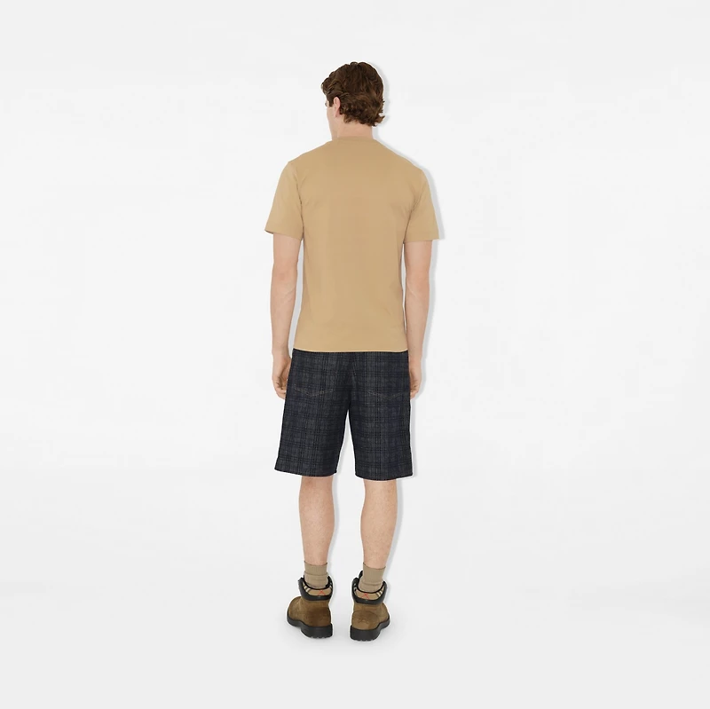 Knight Stamp Cotton T-shirt in Flax beige - Men | Burberry® Official