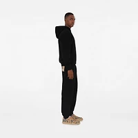 Check Label Cotton Jogging Pants in Black - Men | Burberry® Official