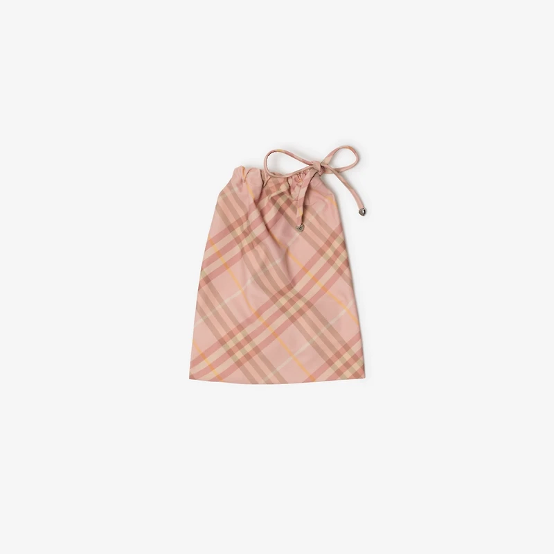 Check Bikini Top in Teacup - Women, Nylon | Burberry® Official