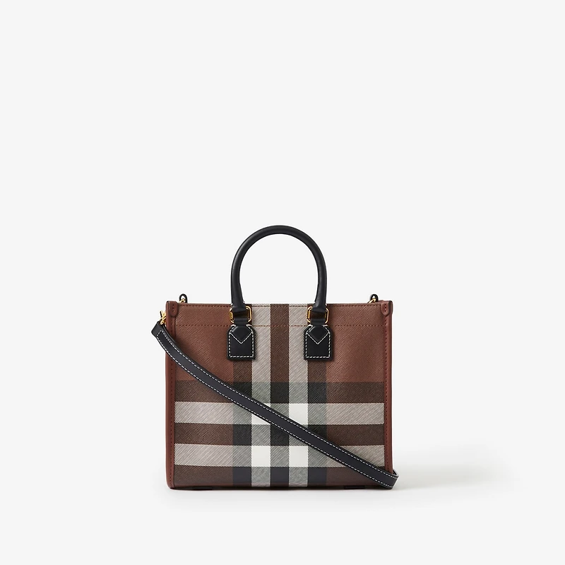 Mini Freya Tote in Dark birch brown - Women | Burberry® Official