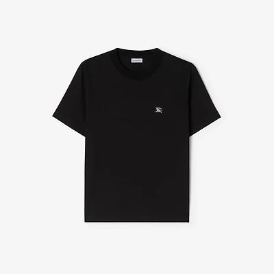 Knight Jewel Cotton T-shirt in Black - Women | Burberry® Official