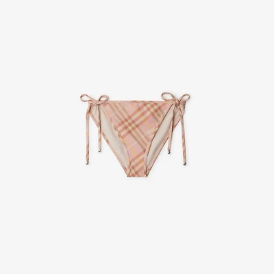 Check Bikini Briefs in Teacup - Women, Nylon | Burberry® Official