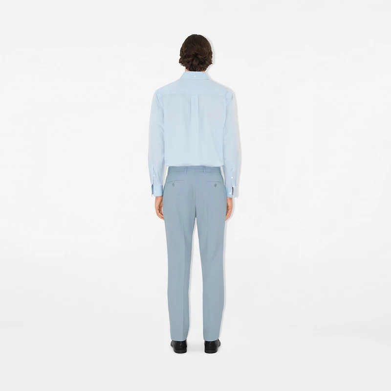 Wool Tailored Trousers in Gale - Men | Burberry® Official