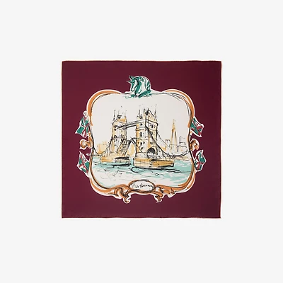Tower Bridge Silk Scarf in Veneer | Burberry® Official