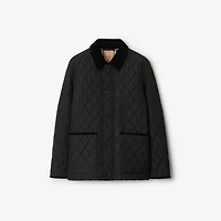 Quilted Nylon Barn Jacket in Black - Men | Burberry® Official
