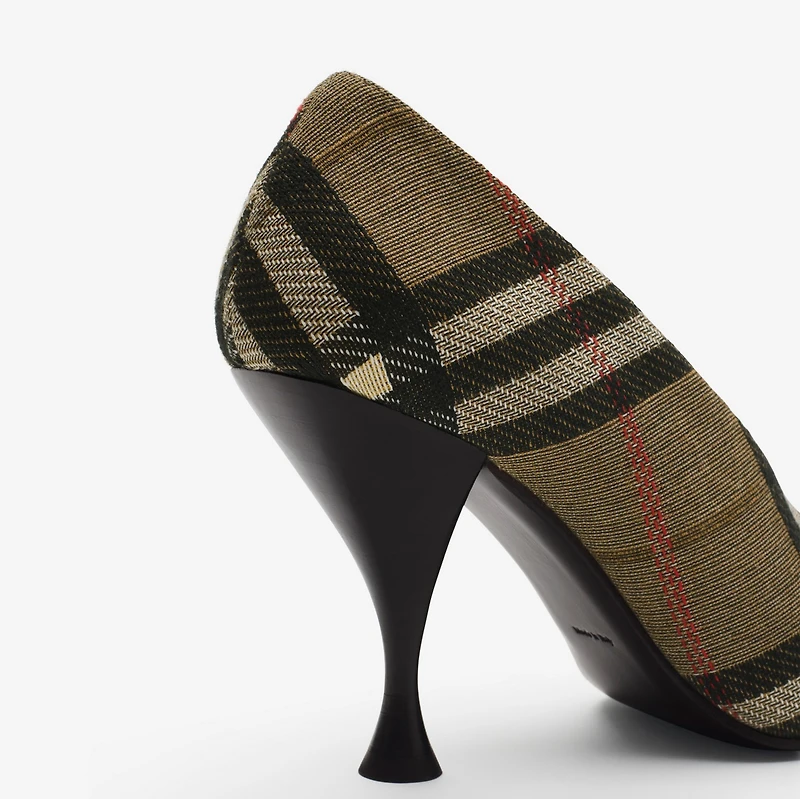 Check Cameo High Pumps​ in Brush brown - Women | Burberry® Official