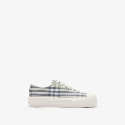 Check Sneakers in Seafoam green - Women | Burberry® Official