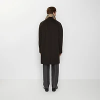 Mid-length Cashmere Car Coat in Cog brown melange - Men | Burberry® Official