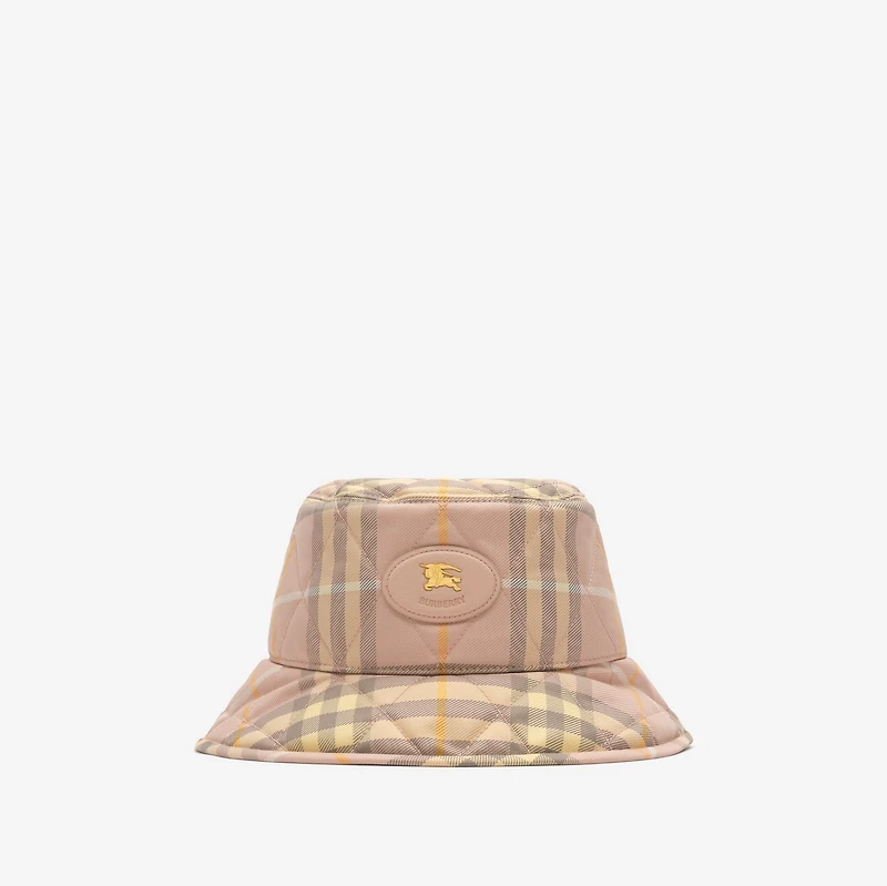 Quilted Horseshoe Bucket Hat in Teacup pink - Men | Burberry® Official