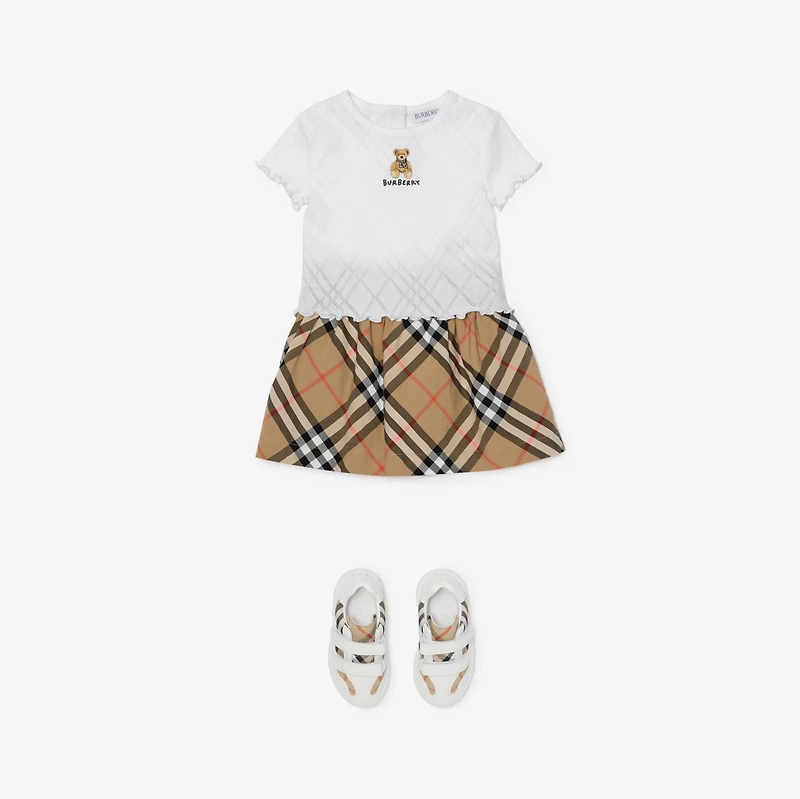 Thomas Bear Cotton T-shirt in White | Burberry® Official