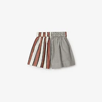 Striped Cotton Shorts in Multicolour | Burberry® Official