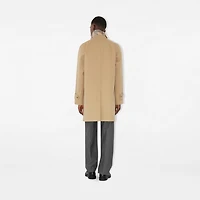 Mid-length Bonded Gabardine Car Coat in Flax beige - Men, Technical | Burberry® Official