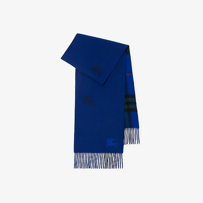 Reversible EKD Check Cashmere Scarf in Knight | Burberry® Official