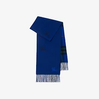 Reversible EKD Check Cashmere Scarf in Knight | Burberry® Official