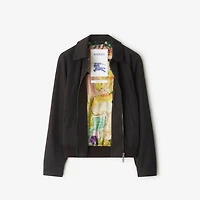 Highgrove Cotton Harrington Jacket in Cog brown - Men | Burberry® Official