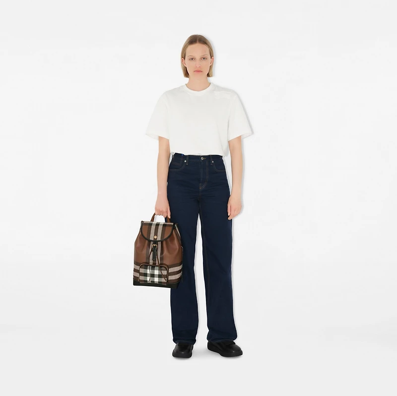 Check Backpack in Dark birch brown - Women | Burberry® Official