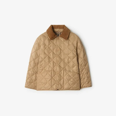 Quilted Barn Jacket in Sand | Burberry® Official