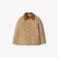 Quilted Barn Jacket in Sand | Burberry® Official