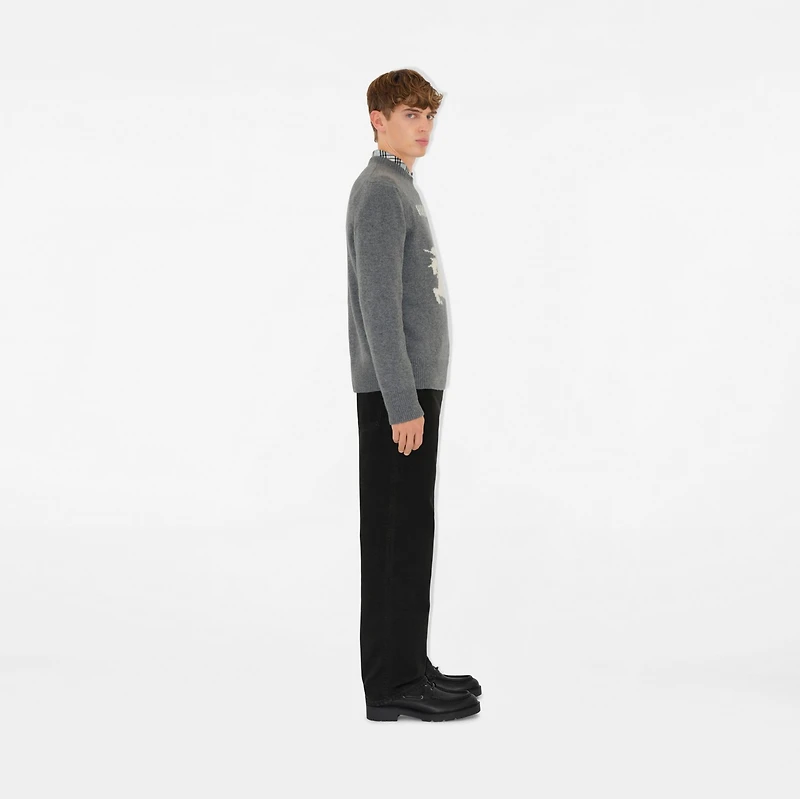 EKD Wool Cashmere Sweater in Grey - Men | Burberry® Official