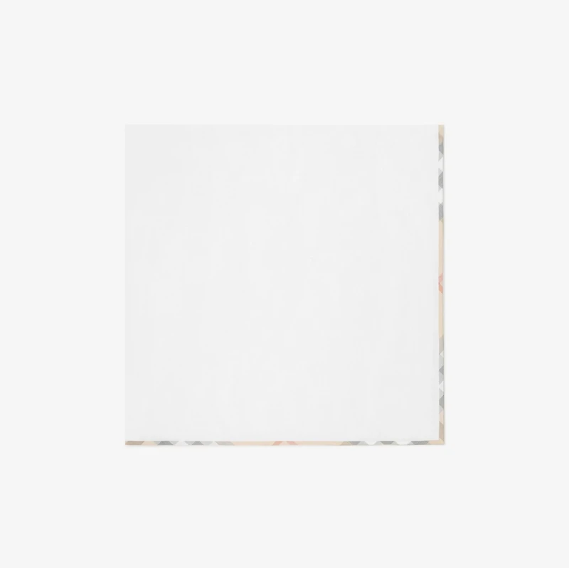 Cotton Baby Blanket in White - Children | Burberry® Official