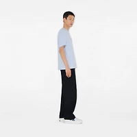 Check EKD Cotton T-shirt in Arctic blue - Men | Burberry® Official