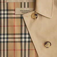 Mid-length Camden Heritage Car Coat in Honey - Women, Cotton Gabardine | Burberry® Official
