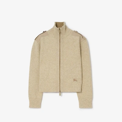 Wool Cashmere Jacket in Hamper beige - Women | Burberry® Official