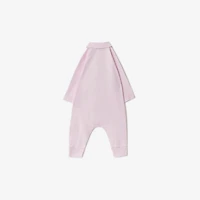 Stretch Cotton Three-piece Baby Gift Set in Lotus pink - Children | Burberry® Official