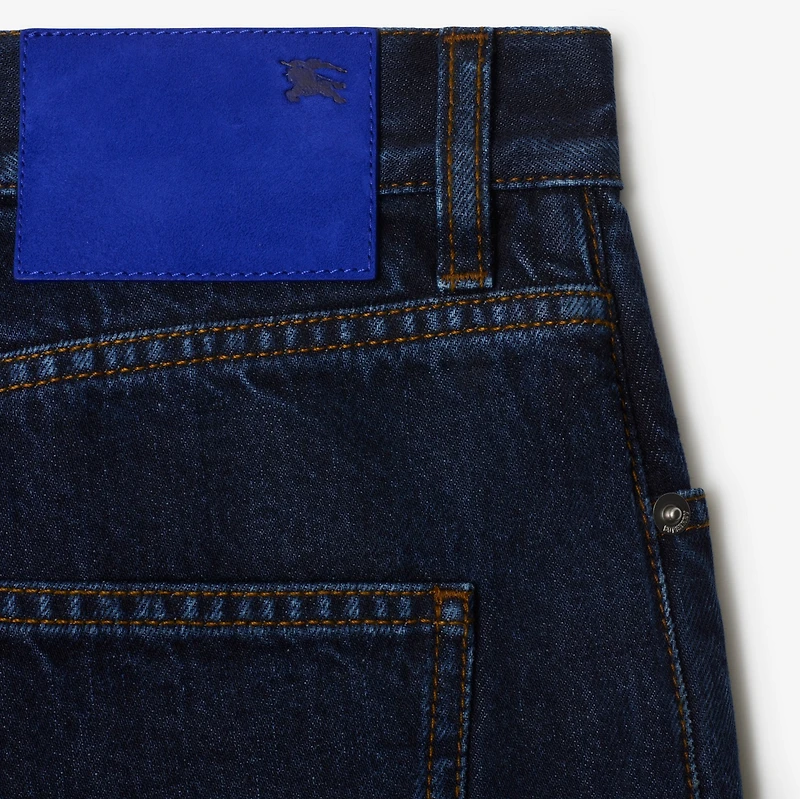 Slim Fit Jeans in Indigo blue - Men, Cotton | Burberry® Official