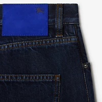 Slim Fit Jeans in Indigo blue - Men, Cotton | Burberry® Official