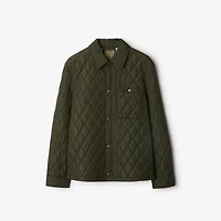 Quilted Nylon Overshirt in Shale - Men | Burberry® Official