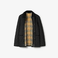 Quilted Nylon Barn Jacket in Black - Men | Burberry® Official