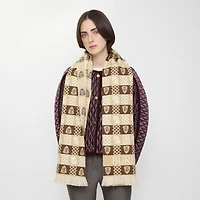 Chess Fair Isle Wool Scarf in Sand/treacle brown | Burberry® Official