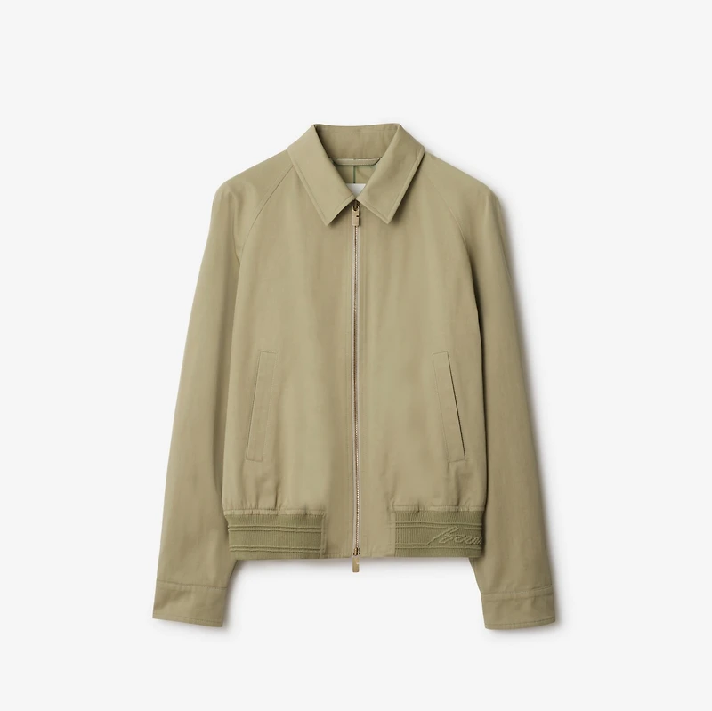 Cotton Harrington Jacket in Skylark - Men | Burberry® Official