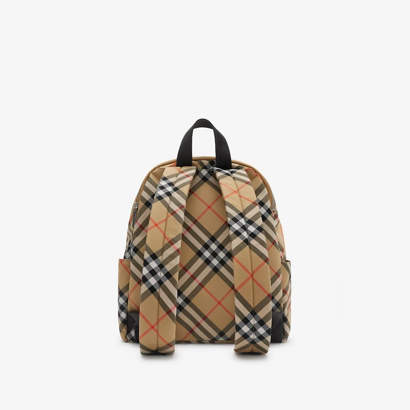 Small Check Backpack in Sand - Men | Burberry® Official