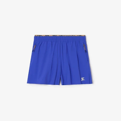 Stretch Nylon Shorts in Knight blue - Men | Burberry® Official