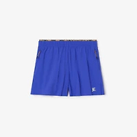 Stretch Nylon Shorts in Knight blue - Men | Burberry® Official