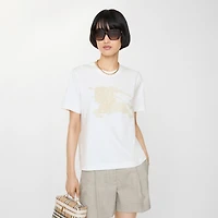 EKD Cotton T-shirt in Chalk white - Women, Lace | Burberry® Official
