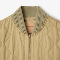 Quilted Gabardine Gilet in Hamper beige - Men | Burberry® Official